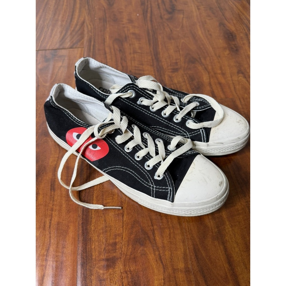 Converse x COMME des GARCONS PLAY Chuck 70 Low Black White 150206C Men's SZ 7.5